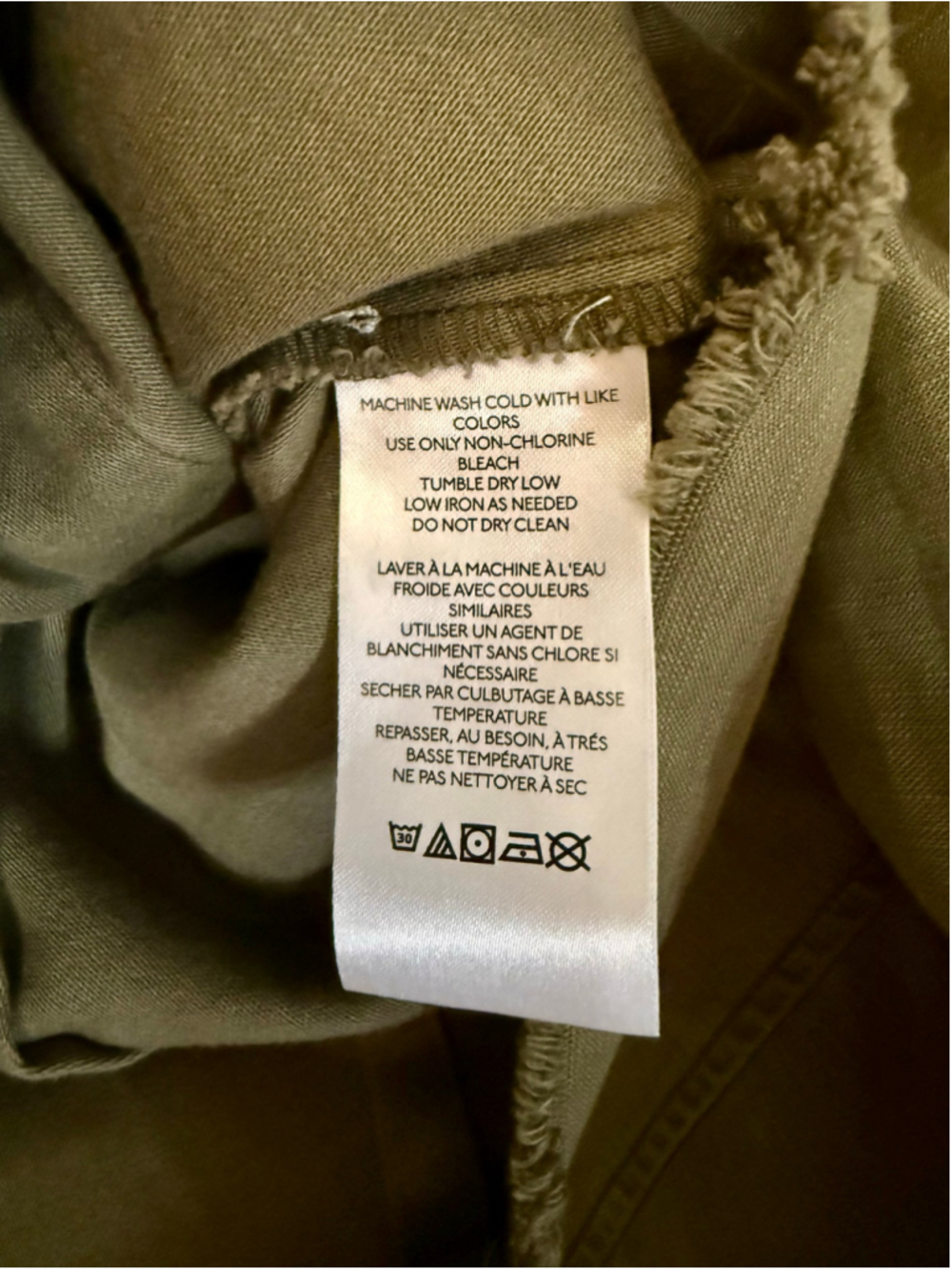 Olive Cropped Utility Jacket with Pink Trim - Picture 5 of 7